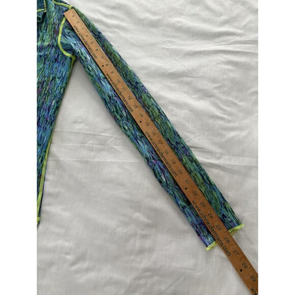 TutuBlue Full Zip Womens XS Blue Green Rash Guard UPF50 Thumbhole Pocket - Picture 15 of 16